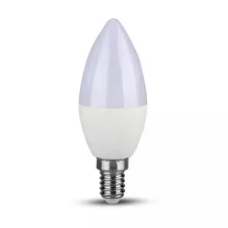 V-TAC E14  gyertya opál LED-izzó 4,5W 4000K 470lm 2142581