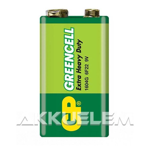 GP Greencell 1604G (9V) féltartós 