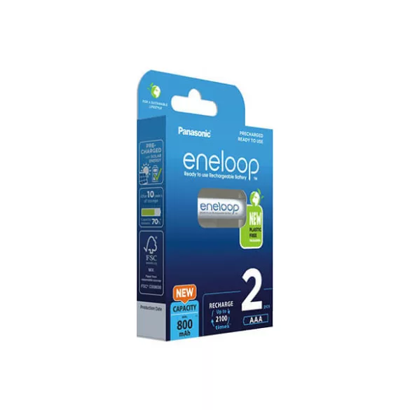 Eneloop AAA 800mAh NiMh akku 2db/bl (ár/csomag)