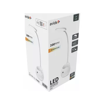 Avide LED asztali lámpa tolltartóval 5W tölthető