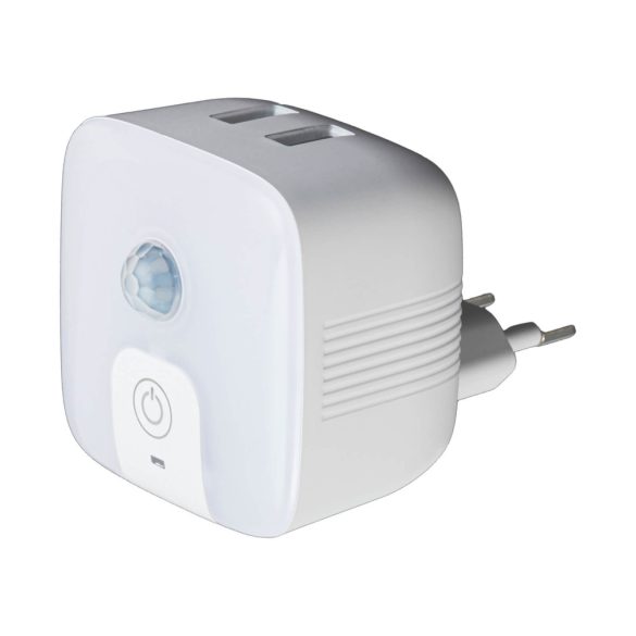 Entac Éjjelifény 3000K PIR szenzorral 2 x USB-porttal