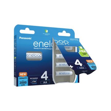   Eneloop 4db+4db AA 2000mAh és AAA 800mAh 1,2V akkumulátor (ár/csomag)