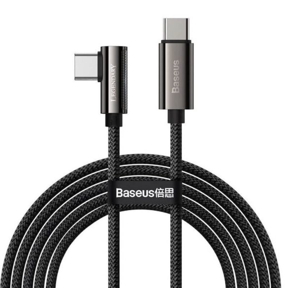 Baseus kábel USB Type-C(90°) 200cm 100W gyorstöltés