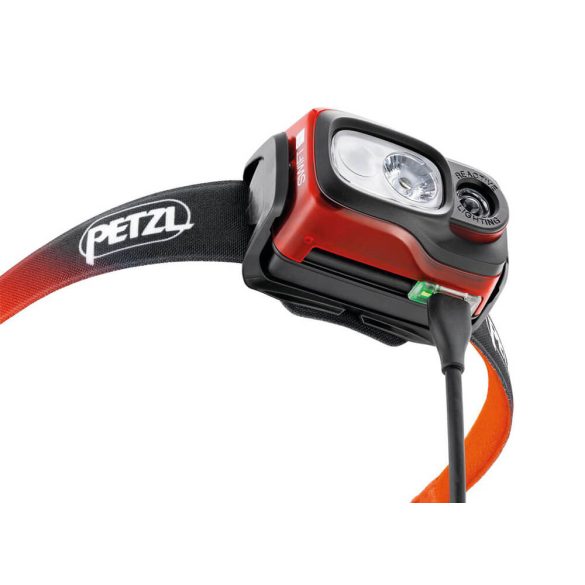 PETZL SWIFT RL narancs lámpa 1100lum tölthető 2350mAh akkuval