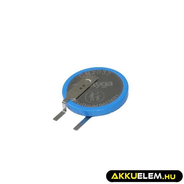   CR2032 Lítium gombelem 3V Forrfüles - egy oldalra kivezetve