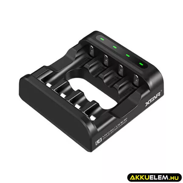 Xtar L4 akkutölto 1,5V li-ion és 1,2V Ni