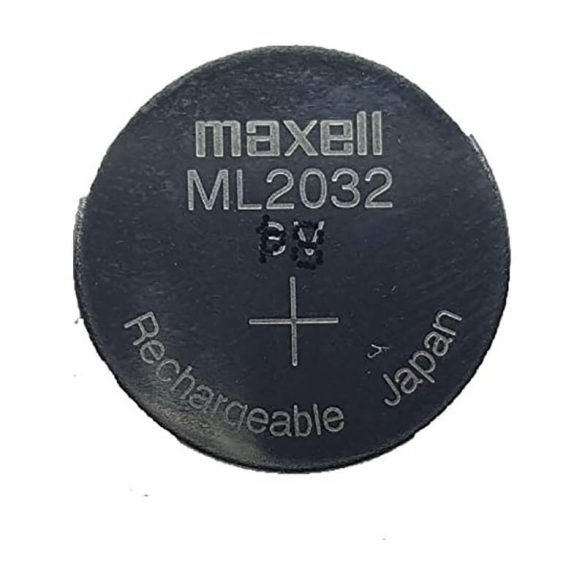 Ipari ML2032 VL2032 3V 65mAh akkumulátor vezetékkel 02K6541
