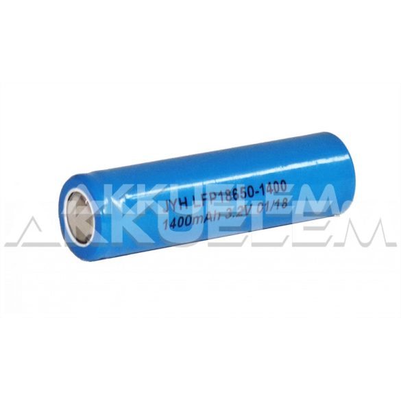 Ipari LFP 18650P 3.2V 1400mAh LiFePO4 akkumulátor