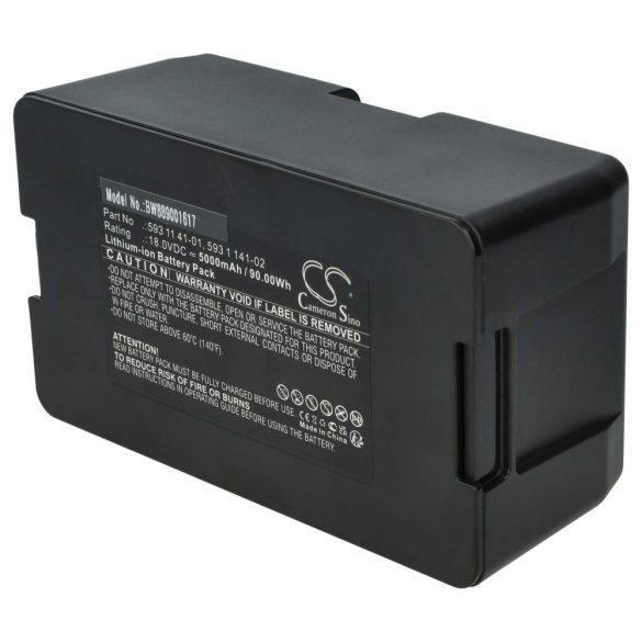 Husqvarna 593 1 141-02, 593 11 41-04, 593 11 41-03, 593 11 41-01 - 5000mAh 18V Li-ion fűnyíró akku