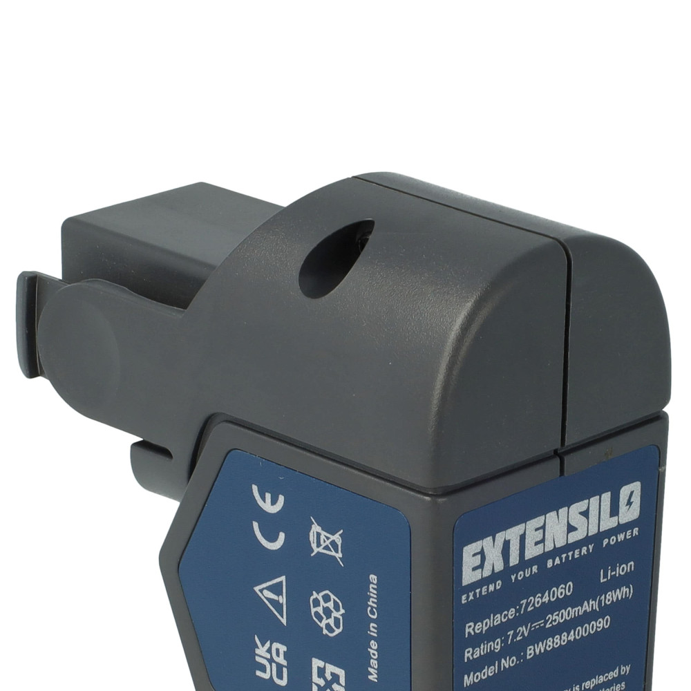   Wolf Garten 7264060, Li-ion Power Pack 4, 7264090 - 2500mAh 7.2V Li-ion fűnyíró akku