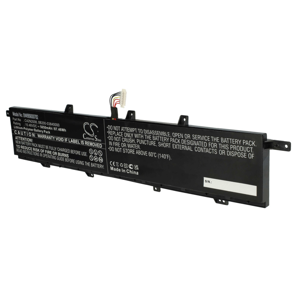 Asus C42N2008, 0B200-03840000 - 5650mAh 15.48V Li-polymer notebook akku