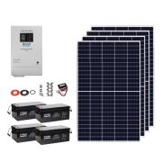 Napelem csomag 1600Wp + SinusPRO 3000S + 4xTitanCyclic 250Ah