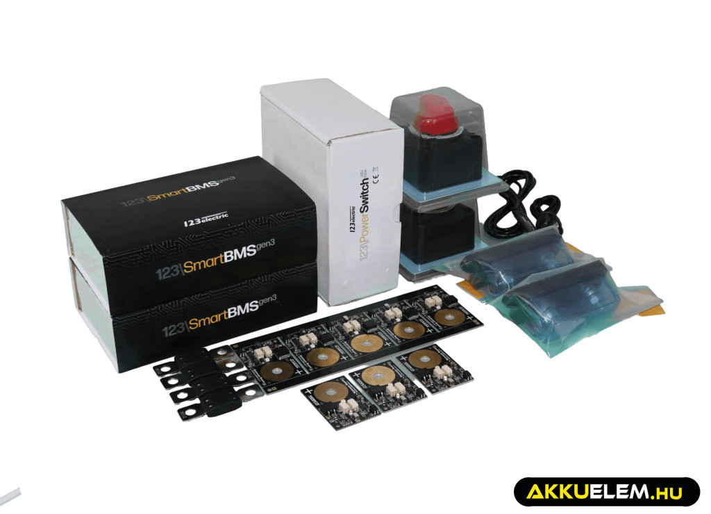 123Electric BMS Gen3 2x8-as LiFePO4 Akkumulátor Csomagokhoz Victron kiegészítőkkel