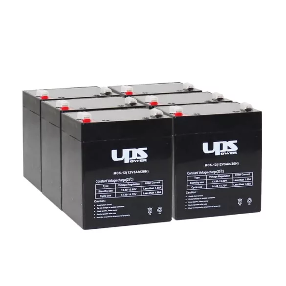 APC  RBC43 helyettesítő szünetmentes akkucsomag (8 * 12V 5Ah)