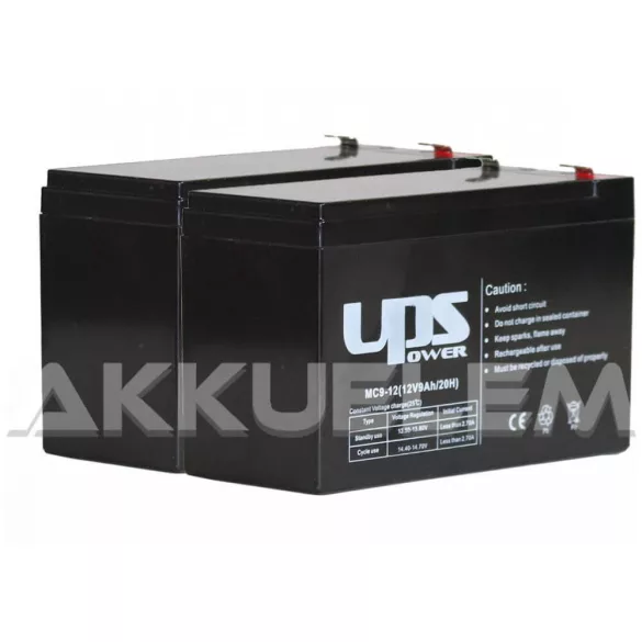 APC  RBC5 helyettesítő szünetmentes akkucsomag (2 * 12V 9Ah)