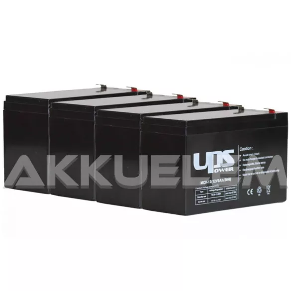 APC  RBC59 helyettesítő szünetmentes akkucsomag (4 * 12V 9Ah)