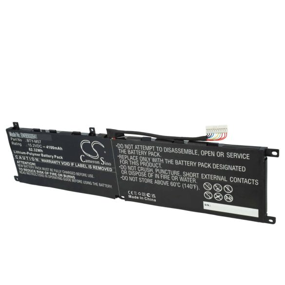 MSI BTY-M57 - 4100mAh 15.2V Li-polymer notebook akku