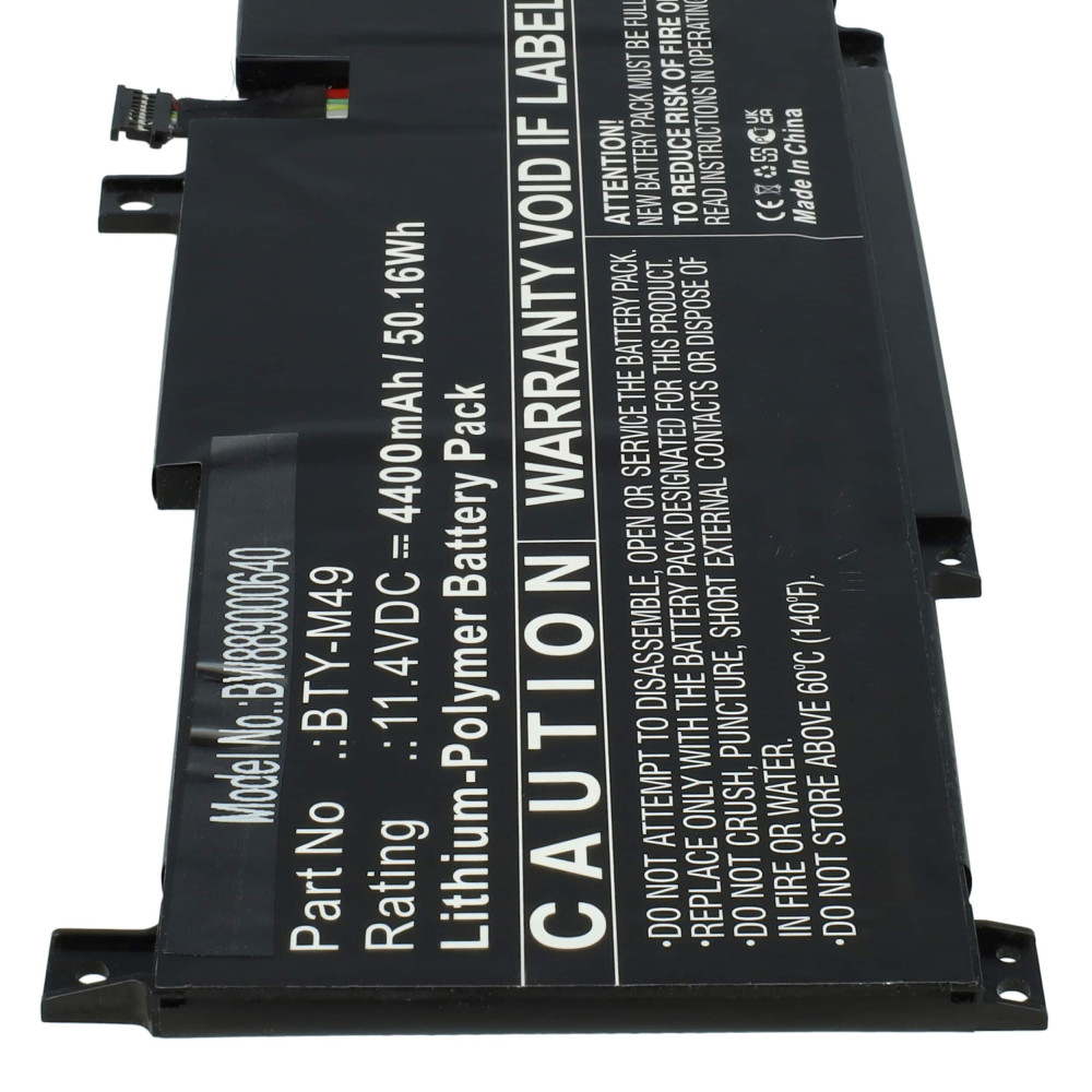 MSI BTY-M49 - 4400mAh 11.4V Li-polymer notebook akku