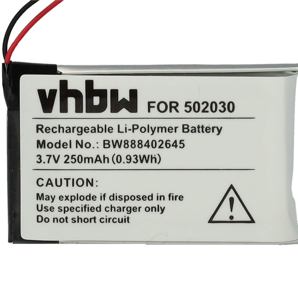   kerékpár GPS Computer Bosch 502030 - 250mAh 3.7V Li-polymer akku