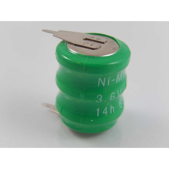 Nimh gombakku pakk (3 cellás) 2 pin 80mAh 3.6V akku