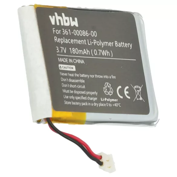 Garmin 361-00072-10, 361-00072-00 - 180mAh 3.7V Li-polymer - szerszámok a csomagban - okosóra akku - VHBW