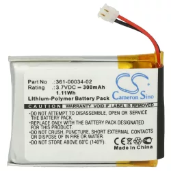   Garmin 361-00034-02 - 300mAh 3.7V Li-polymer - szerszámok a csomagban - okosóra akku