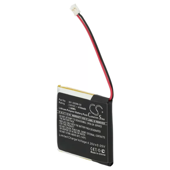 Garmin 361-00098-00 - 410mAh 3.8V Li-polymer - szerszámok a csomagban - okosóra akku - VHBW