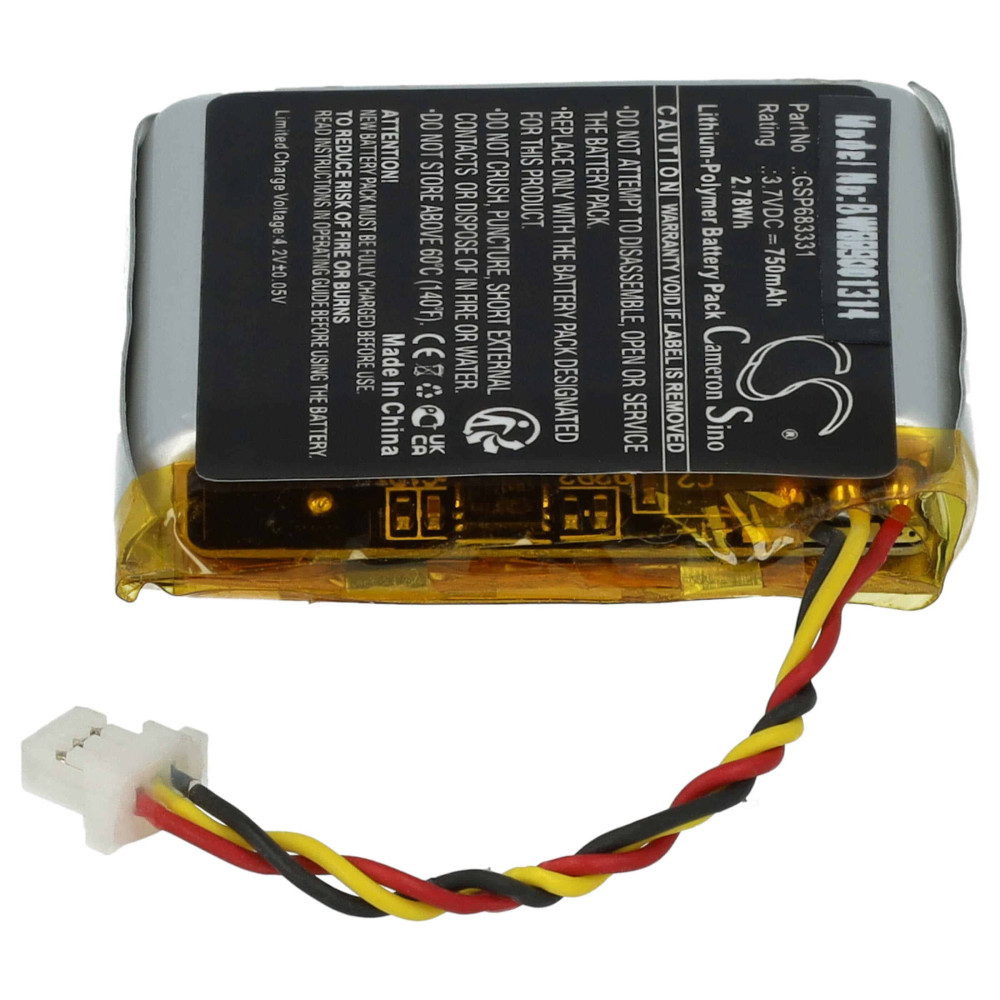   JBL GSP683331 - 750mAh 3.7V Li-polymer vezeték nélküli headset akku