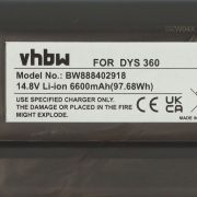   Dyson 970049-01, 968734-02- 6600mAh, 14.8V, Li-ion porszívó akku