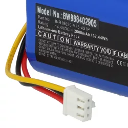   Proscenic INR18650-M25-4S1P- 2600mAh, 14.4V, Li-ion porszívó akku - VHBW