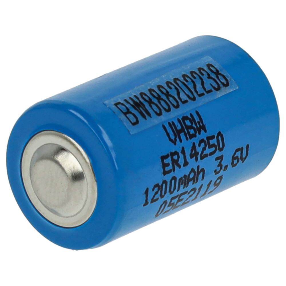   ER14250 Premium 1/2AA, 1770-XZ, 3B26, 418-0076, 60-0576-100 - 1200mAh 3.6V Li-SOCl2 Lítium elem