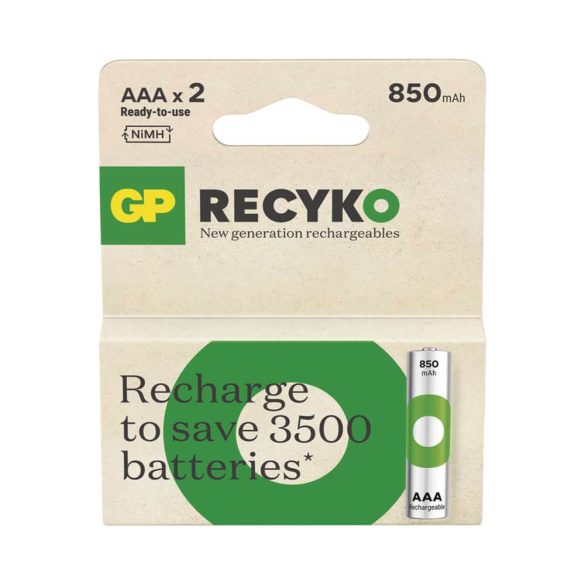 GP AAA 850mAh Recyko 1,2V Ni-MH akkumulátor ár/db