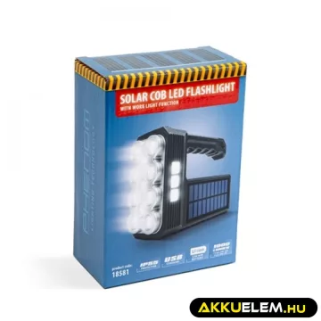 Lámpa 18581 COB Solar kézi tölthető