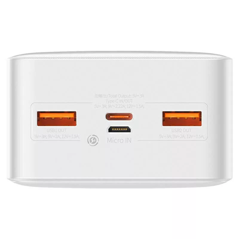 Baseus Külső akku Bipow 30000mAh 20W QC3.0 PD