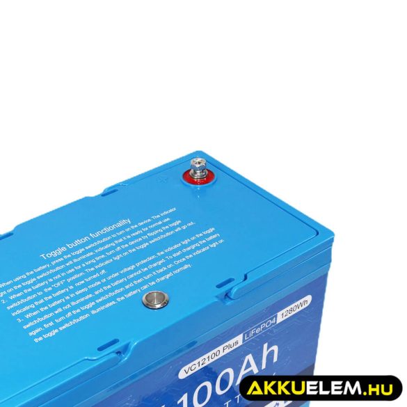 Vestwoods 12V 100Ah LiFePo4 akkumulátor