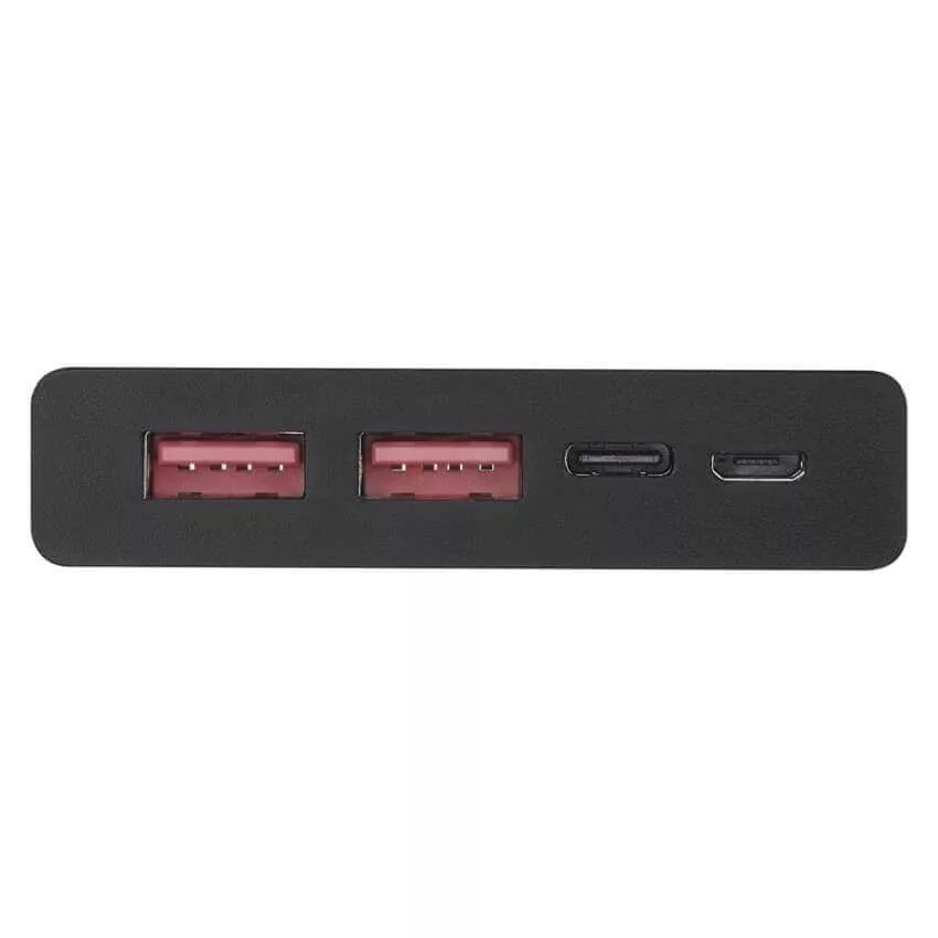 Külső akku 10000mAh 22,5W fekete B0531B gyorstöltés LED kijelzős