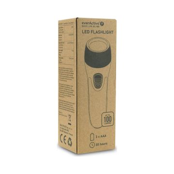   everActive EL-100 basic elemlámpa 3xAAA 100 lm (elem nem tartozék)