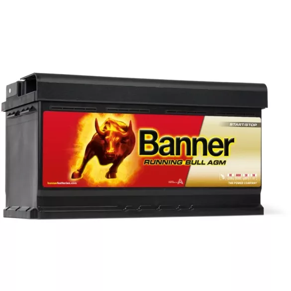 Banner 12V 95Ah 850A 59501 Running Bull AGM akku Start-Stop JOBB+