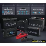 HTRC P20 töltő 12V 20A - 24V 10A - Ólom és LiFePO4 akkutöltő