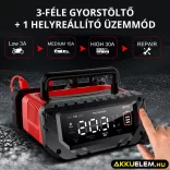 HTRC P30 töltő 6V/5A - 12V/30A - 24V/16A Ólom és LiFePO4 akkutöltő