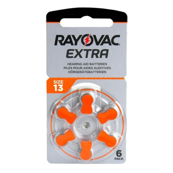 Hallókészülék elem RAYOVAC ZA13 PR48 6db/csomag (ár/db)