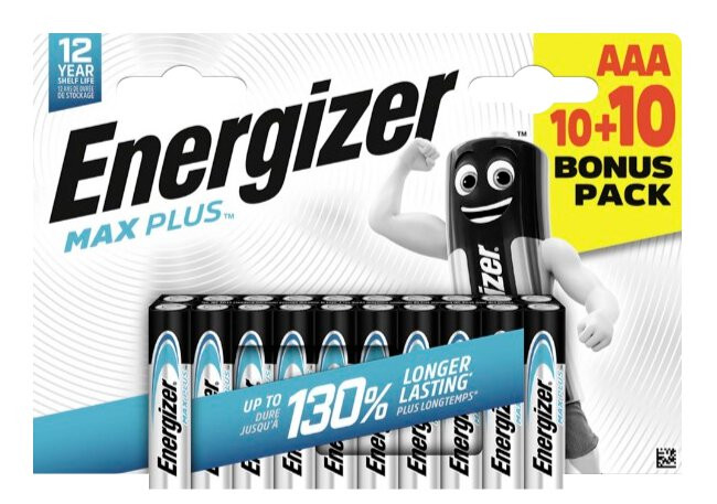 Energizer Max Plus LR03 AAA elem alkáli 20db/bl (ár/bl)