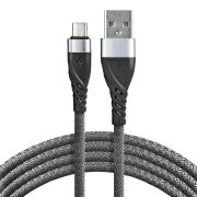 everActive USB- mikro USB kábel 2.4A 2m szürke