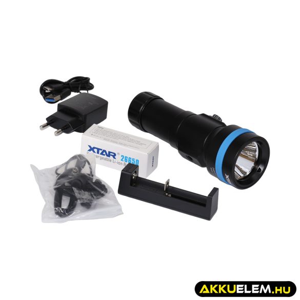 Xtar D26 2500lum SHORT búvárlámpa szett