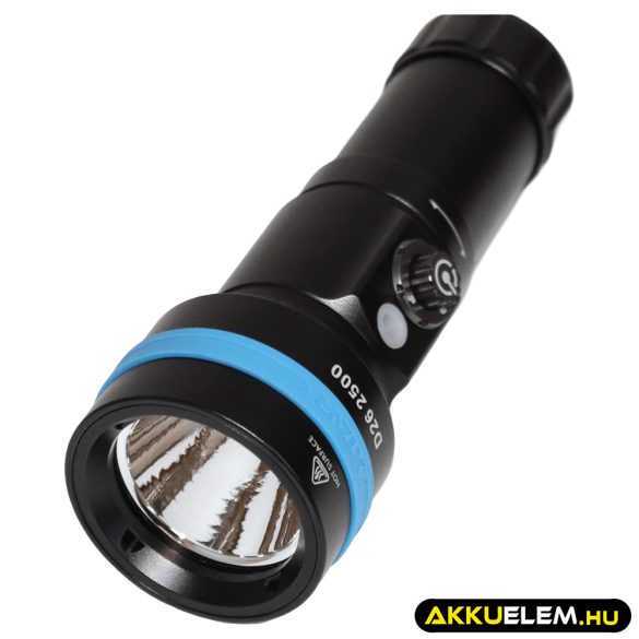 Xtar D26 2500lum SHORT búvárlámpa szett