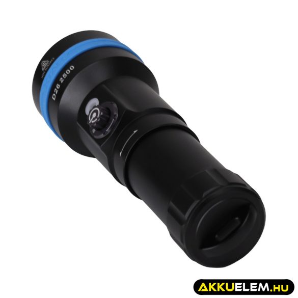 Xtar D26 2500lum SHORT búvárlámpa szett