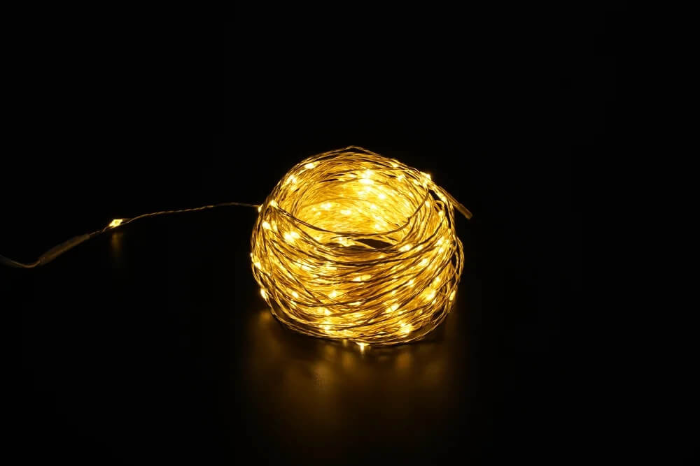 Karácsonyi Füzér 100Led 5m WM 3*AA