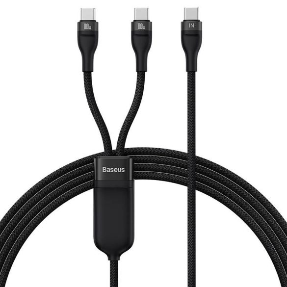 Baseus kábel 100W-ig 2in1 2x USB-C 150cm