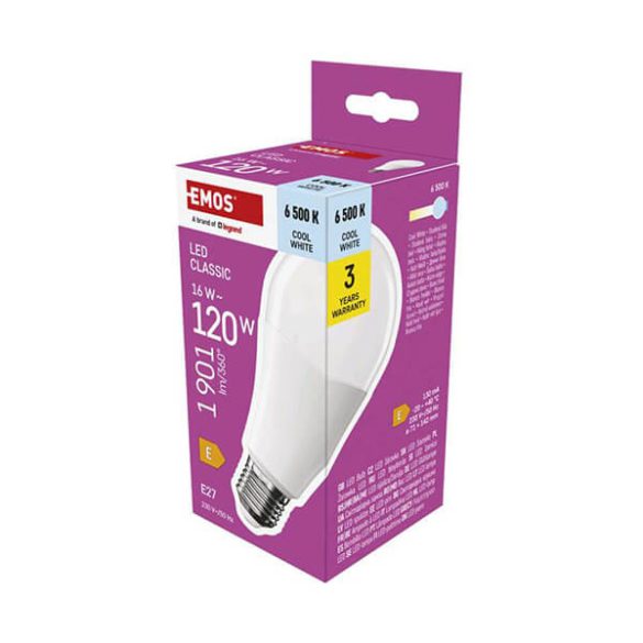 Classic E27 A70 16W (120w) 6500K LED-izzó 1901lm CW