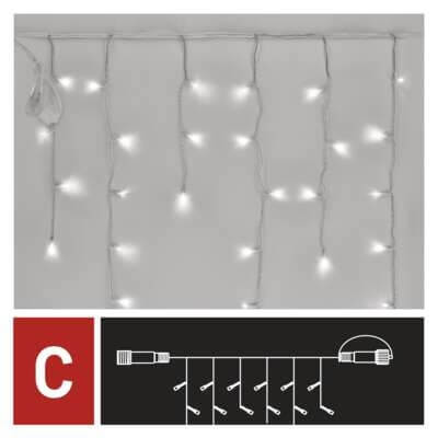 Karácsonyi füzér CNT D1CC02 100Led JÉGCSAP minta kül/bel CW